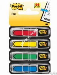 Zakładki indeksujące Post-it® 684ARR3 strzałki, 4 kolory standardowe po 24 szt., 12 x 43 mm 3M