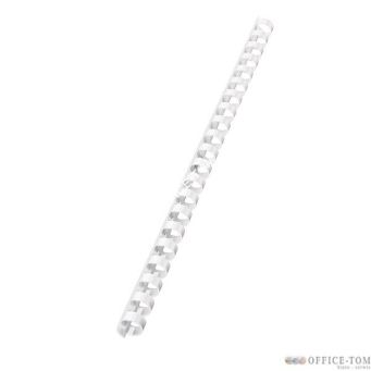 Grzbiety palstikowe LEITZ do bindowania   12 mm, biały