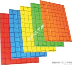 Teczka kartonowa z gumką A4 w kratkę czerwona 100553865 BANTEX