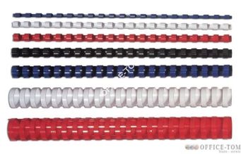 Grzbiet plastikowy FELLOWES okrągły 12mm niebieski 100szt