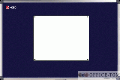 Tablica NOBO tekstylna Elipse 90 x 60 cm, niebieska