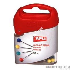 Szpilki kolorowe  50szt.APLI
