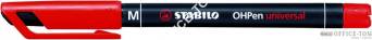Foliopis STABILO OHPen universal, niezmywalny 1,0 mm czerwony