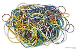 Gumki recepturki E&D PLASTIC mix kolor 15g plastikowe pudełko opak typ KM