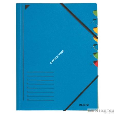 Teczka segregująca LEITZ, 7 przegródek, niebieski
