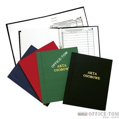 Teczka akt osobowych WARTA oklejana bordo niezadr.