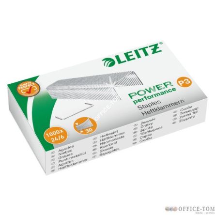 Zszywki LEITZ galwanizowane, 24/6