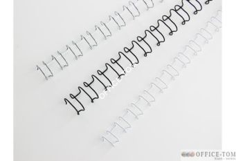 Grzbiety drutowe GBC A4 21L 8 mm SLV (100)