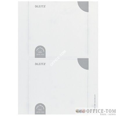 Etykiety grzbietowe do segreg. LEITZ Prestige 50 mm biały (opak. 5 kartek x 2 etyk.)