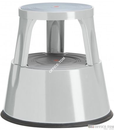 Taboret biurowy Twin Metalowy szary dwustopniowy TWINCO