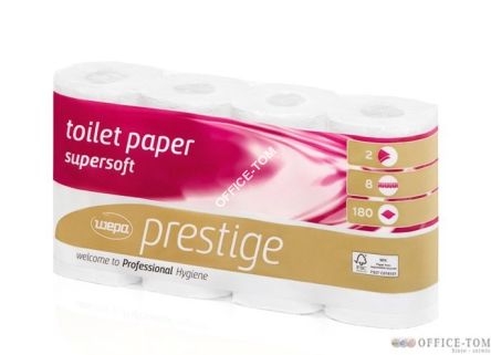 Papier toaletowy dwuwarstwowy (opakowanie 8 rolek) , 180 listków WEPA