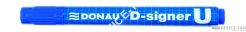 Marker permanentny Donau D-Signer. k.okrągła niebieski