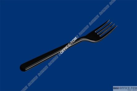 Widelec plastikowy jednorazowy op 50 szt czarny