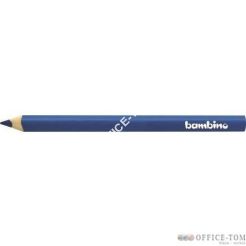 Kredki BAMBINO w oprawie drewnianej Trójkątne kolor granatowy 12 szt 3691