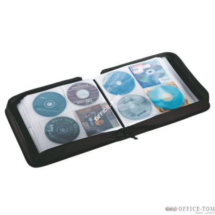 Pokrowiec ESSELTE DATALINE na 192 CD/DVD, bordowy/czarny