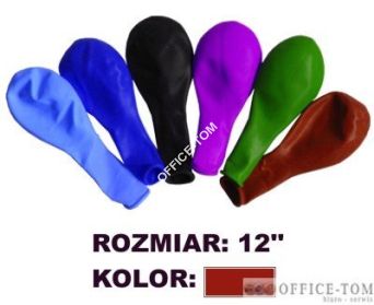 Balon GRAND 12\" pastel brąz/bordowy 100szt