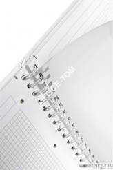 Notatnik z folderem \"Get organised\" Leitz WOW PP, A4 80k Metaliczny fioletowy
