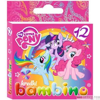 Kredki BAMBINO  12-kol.   w pud.kart. MY LITTLE PONY St.Majewski