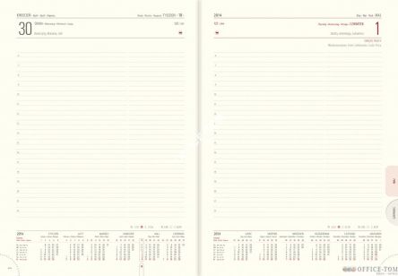 Kalendarz A4 książkowy MAX ok.07-L1 czarny wstawka Telegraph
