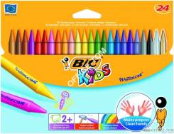 Kredki BIC świecowe Plastidecor Pudełko 24
