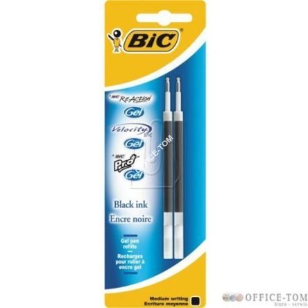Wkłady do Pro+ React Gel / Vellocity Gel Czarne Blister 2 BIC