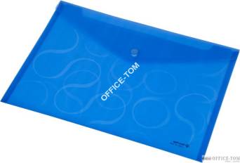 Teczka kopertowa A4 OMEGA przezroczysta niebieska 0410-0031-03 Panta Plast