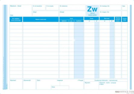 ZW Zwrot materiałów MICHALCZYK I PROKOP A5 80 kartek