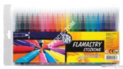 Flamastry ASTRA STOŻKOWE NBP-20 kolorów