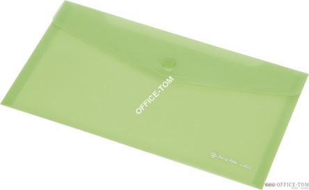 Teczka kopertowa A5 FOKUS przezroczysta zielona 0410-0036-04 Panta Plast
