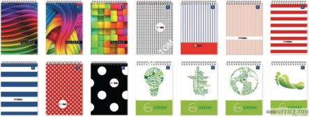 Kołozeszyt A6 100  kratka  spirala po krótkim boku  INTERDRUK