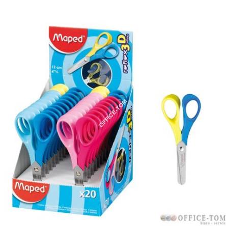 Nożyczki szkolne MAPED VIVIO 3d 12 cm display (20)