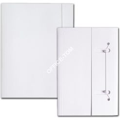 Teczka z gumką biała BARBARA A4 250g