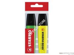Zakreślacz STABILO BOSS, fluorescencyjny, 2 szt. w etui