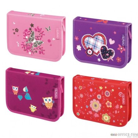 Piórnik HERLITZ z wyposarzeniem 31 elementów SMART DZIEWCZĘCY