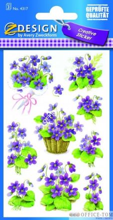 Naklejki AVERY ZWECKFORM Z-Design Creative Kwiaty