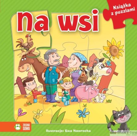 Książka Książka z puzzlami. Na wsi 9788378959359 (C) Zielona Sowa