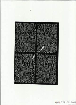 LITERY samoprzylepne 0.7cm(8szt) zielone ARTDRUK