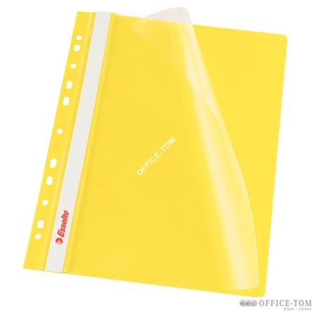 Skoroszyt wpinany ESSELTE, 10 szt. w folii, żółty