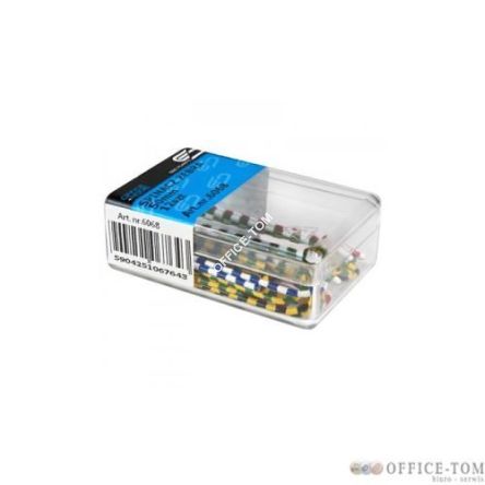 Spinacz E&D PLASTIC zebra 50mm 12szt