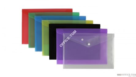 Teczka kopertowa A4 SATYNA - czerwona BIURFOL