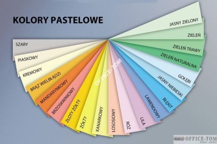Papier xero kolorowy A4 MANDARYNKOWY 210G karton- 4 ryzy